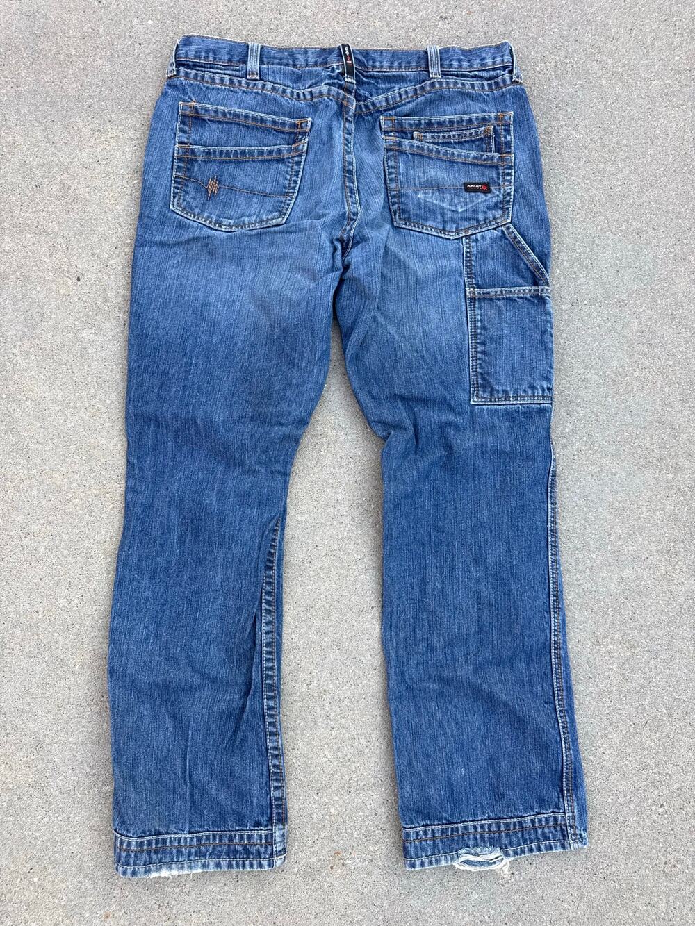 38x36 Ariat FR M4 Relaxed Workhorse Boot Cut Blue Jeans 10017262